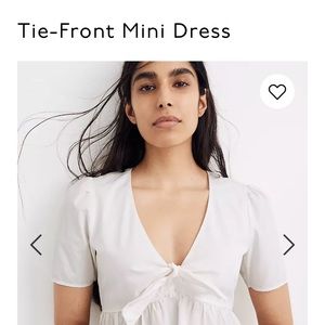 Madewell Tie Front Mini Dress